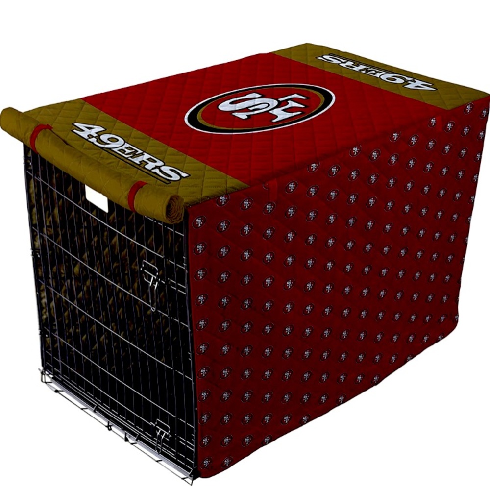 Pegasus Sports NFL San Francisco 49ers Pet Crate Cover, Red, 30×48